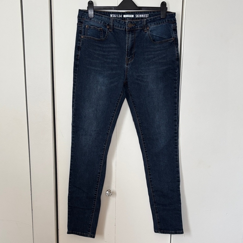 Men's Dark Blue Skinny Jeans